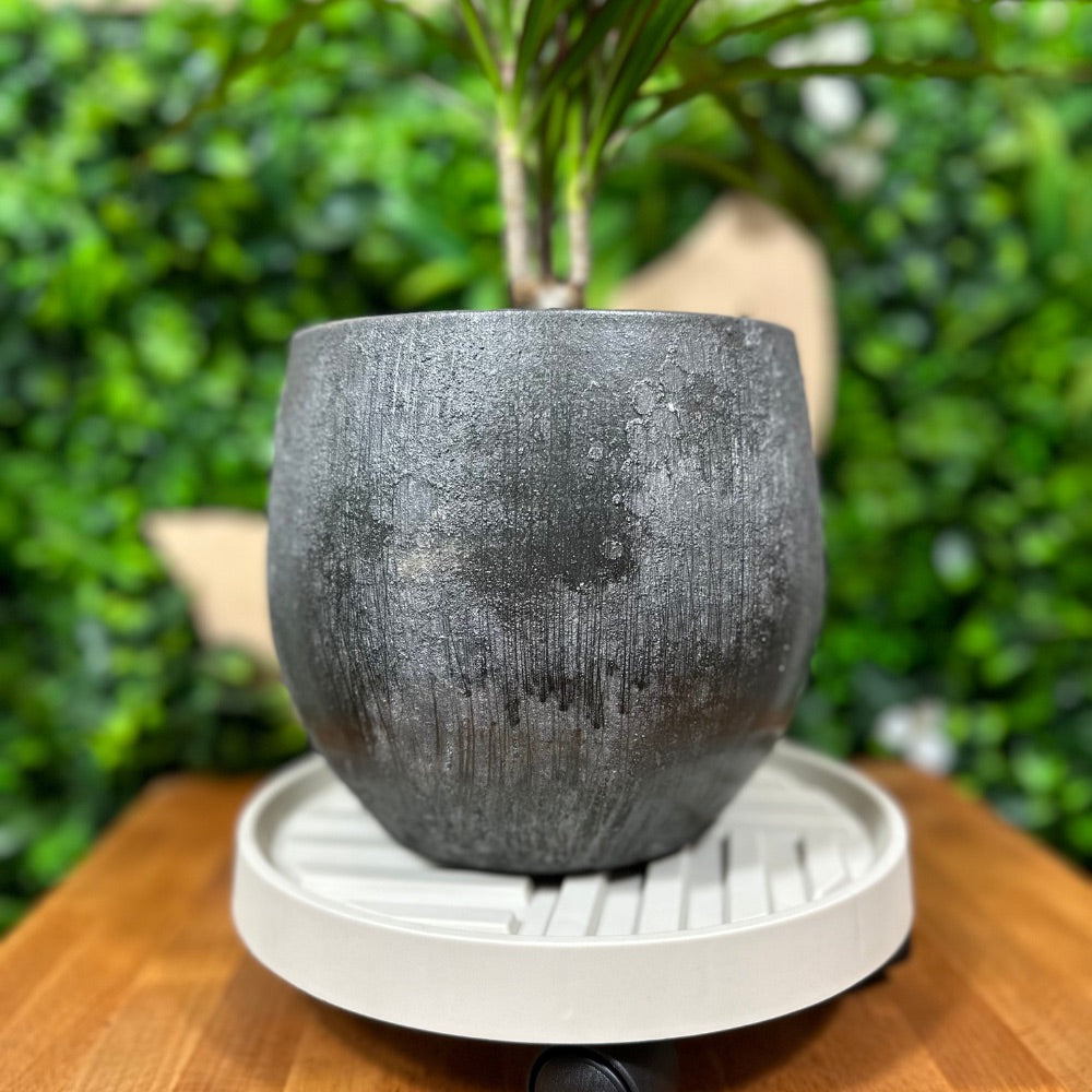 support roulant pour plantes beige