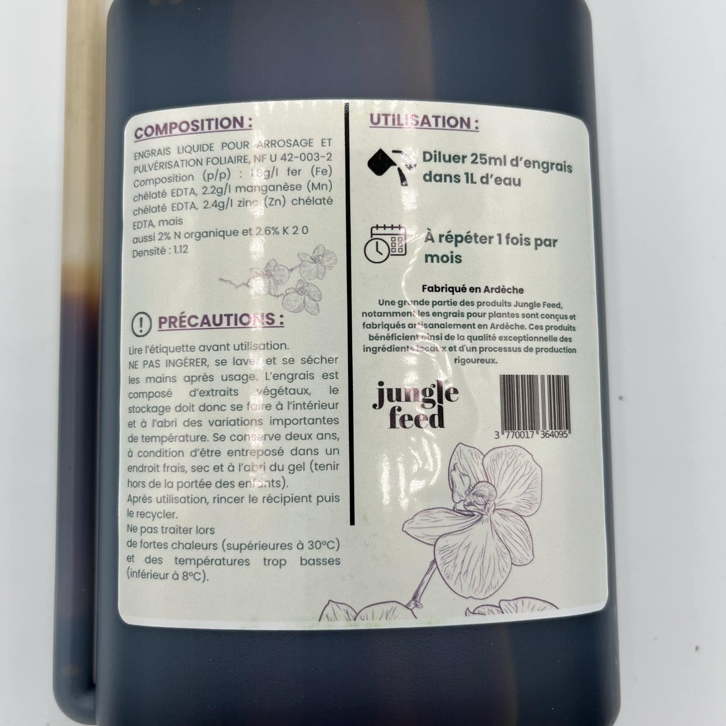 Engrais liquide bio pour orchidées - 500 ml