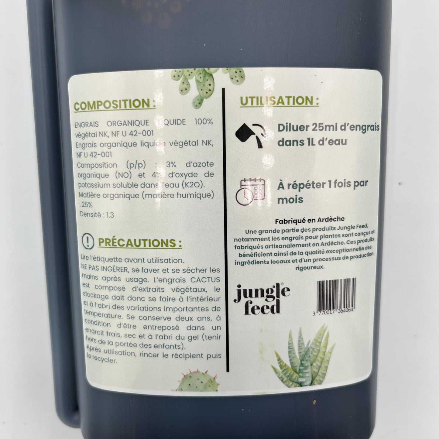 Engrais cactus & succulentes - 500 ml