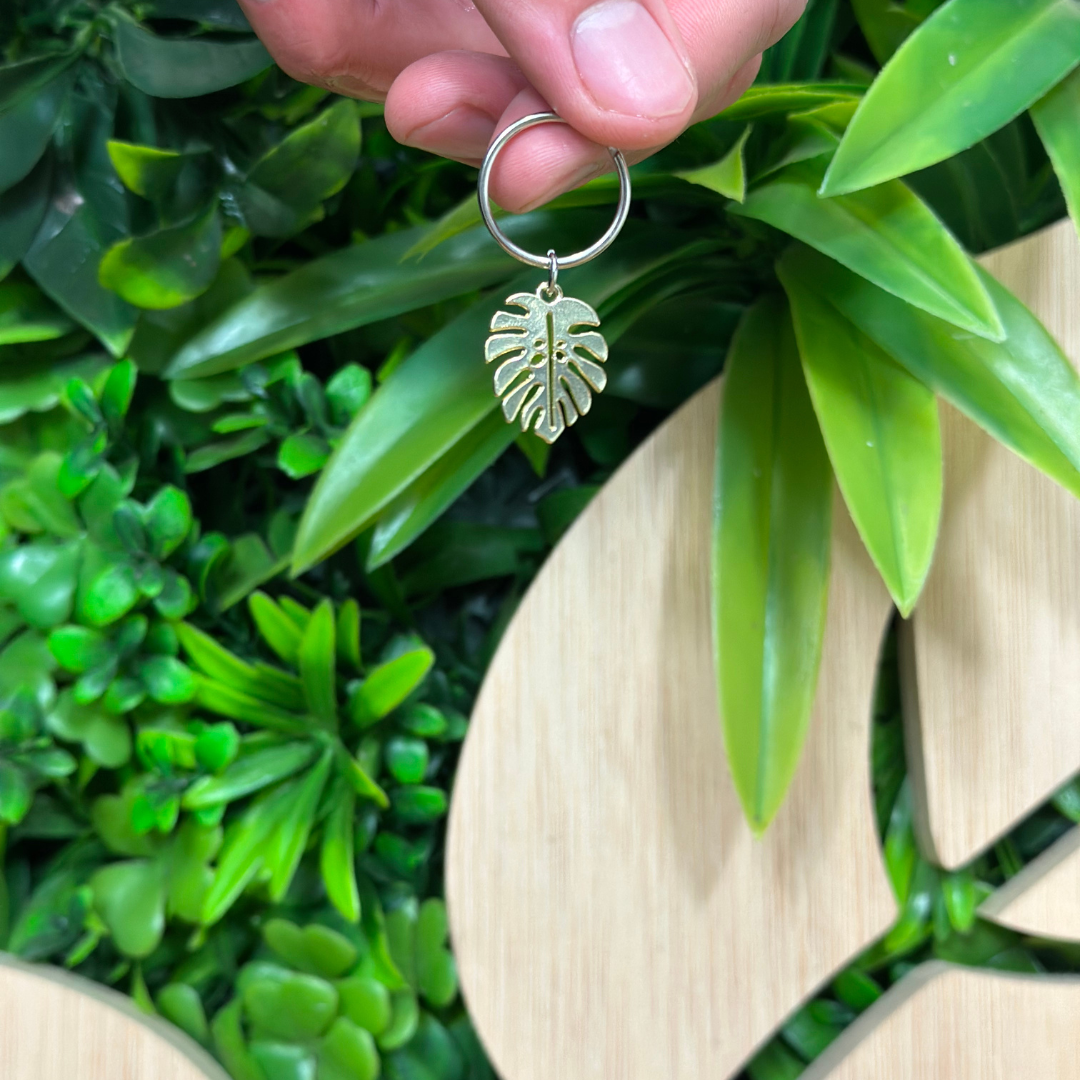 Mini Porte-clé Feuille de Monstera 🌿