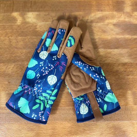 Gants de Jardinage fleuri fluo