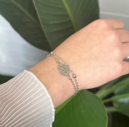 Bracelet Feuille de Monstera 🍃