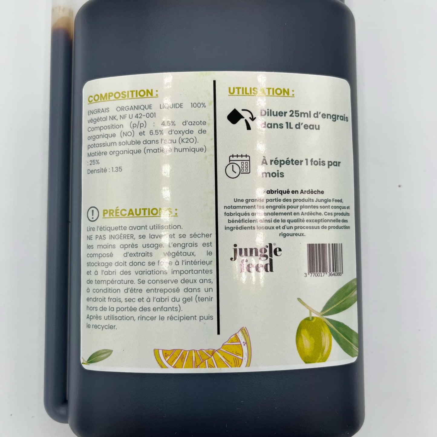 Engrais bio plantes méditerranéennes – agrumes, oliviers et palmiers - 500 ml